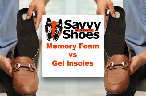 gel insole vs memory foam